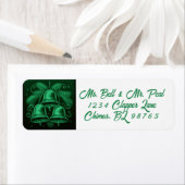 ジュエルトーンベルズクリスマス差出人住所ラベル ラベル (インサイチュ)