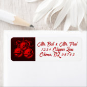 ジュエルトーンベルズクリスマス差出人住所ラベル ラベル (インサイチュ)