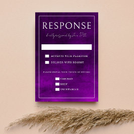 ジュエルトーンロマンス | アメジスト | ウェディング 出欠カード