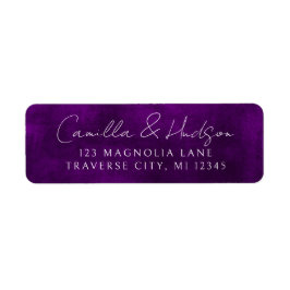 ジュエルトーンロマンス | アメジスト | 差出人住所 ラベル