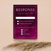 ジュエルトーンロマンス | ガーネット | ウェディング 出欠カード