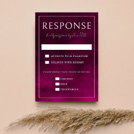 ジュエルトーンロマンス | ガーネット | ウェディング 出欠カード