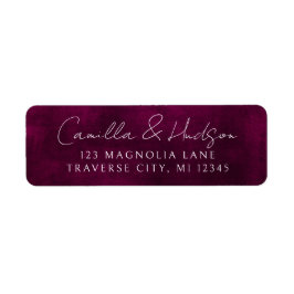 ジュエルトーンロマンス | ガーネット | 差出人住所 ラベル