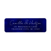 ジュエルトーンロマンス | サファイア | 差出人住所 ラベル (正面)