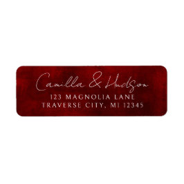 ジュエルトーンロマンス | ルビー | 差出人住所 ラベル