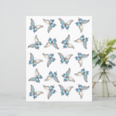 ジュエルバタフライオパール及びシルバースクラップブック紙 (スタンド正面)