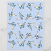 ジュエルバタフライオパール及びシルバースクラップブック紙 (裏面)