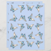 ジュエルバタフライオパール及びシルバースクラップブック紙 (正面/裏面)