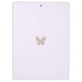 ジュエルバタフライパープルブルー金ゴールド クリップボード (裏面)