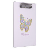 ジュエルバタフライパープルブルー金ゴールド クリップボード (右)