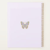 ジュエルバタフライパープルブルー金ゴールド プランナー手帳 (裏面)