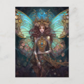ジュエルバタフライフェアリーファンタジーアート ポストカード (正面)