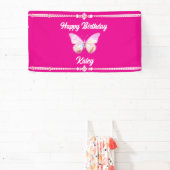 ジュエルパーソナライズされたバタフライバナー 横断幕 (インサイチュ)