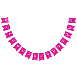 ジュエルパーソナライズされたバタフライバンティングバナー バンティングフラッグ