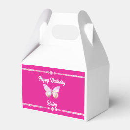 ジュエルパーソナライズされたバタフライ紙お願いボックス フェイバーボックス