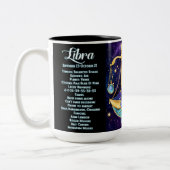 ジュエルパーソナライズされた銀河系〔占星術の〕十二宮図リブラ ツートーンマグカップ (左)