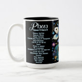 ジュエルパーソナライズされた銀河系〔占星術の〕十二宮図魚座 ツートーンマグカップ (左)