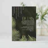 ジュエルパームリーフウェディングの詳細 緑 ID830 エンクロージャーカード (スタンド正面)