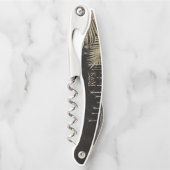 ジュエルパームリーフウェディングパーティー金ゴールドID830 ソムリエナイフ (正面)