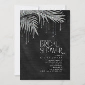 ジュエルパームリーフブライダルシャワーシルバーID830 (正面)