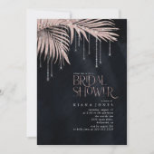 ジュエルパームリーフブライダルシャワーバラ金ゴールドID830 (正面)