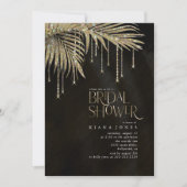 ジュエルパームリーフブライダルシャワー金ゴールドID830 (正面)