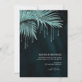 ジュエルパーム結婚リーフのティール(緑がかった色)ID830 (正面)