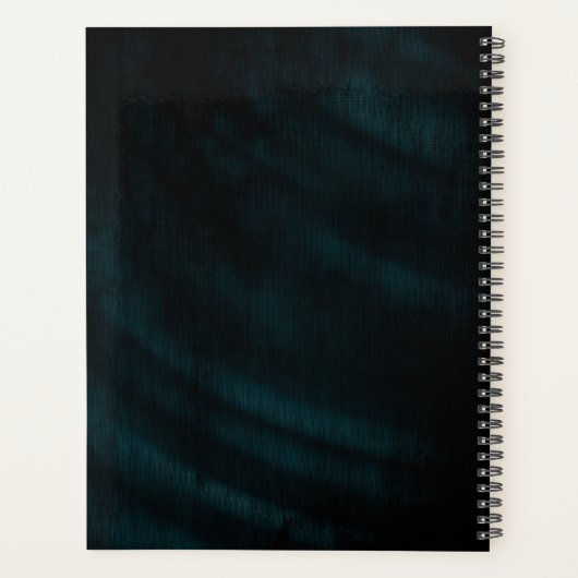 ジュエルパーム結婚リーフのティール(緑がかった色)ID830 プランナー手帳 (裏面)