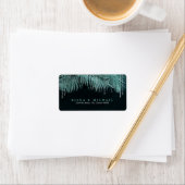 ジュエルパーム結婚リーフのティール(緑がかった色)ID830 ラベル (インサイチュ)