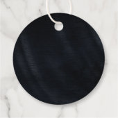 ジュエルパーム結婚リーフのバラ金ゴールド/ネイビーID830 フェイバータグ (裏面)