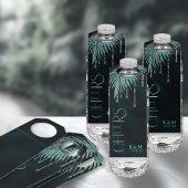 ジュエルパーム結婚リーフの応援ティール（緑がかった色）ID830 ボトルネックタグ