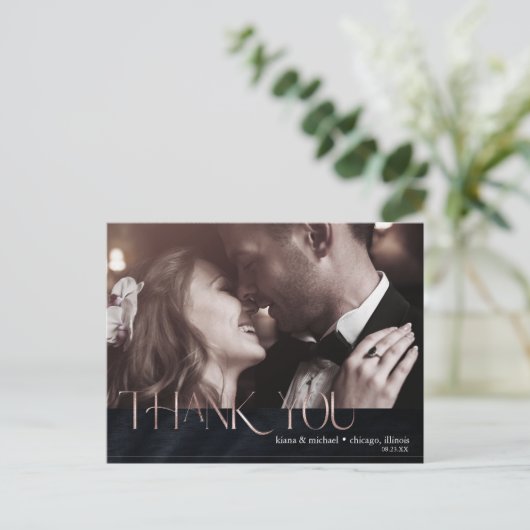 ジュエルパーム結婚リーフの感謝バラ金ゴールドID830 案内ポストカード (スタンド正面)