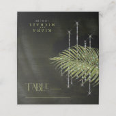 ジュエルパーム結婚リーフの緑ID830座席表 プレイスカード (外部開封)