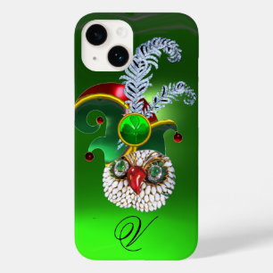 ジュエルフクロウ、小妖精や小人帽子、シャムロック、ダイヤモンドの羽 Case-Mate iPhone 14ケース