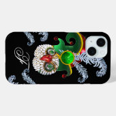 ジュエルフクロウ、小妖精や小人帽子、シャムロック、ダイヤモンドの羽 Case-Mate iPhoneケース (裏面 (横))