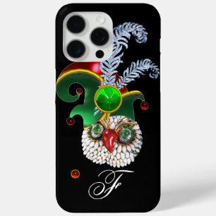 ジュエルフクロウ、小妖精や小人帽子、シャムロック、ダイヤモンドの羽 iPhone 15 PRO MAXケース
