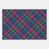 ジュエルブルー,グリーン,ワイン,紫と金ゴールドプライド ラッピングペーパーシート (正面)