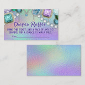 ジュエルマーメイドおむつラッフルチケット エンクロージャーカード (正面/裏面)