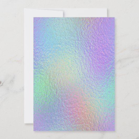 ジュエルマーメイドエスニックピンクマーメイドベビーシャワー 招待状 (裏面)