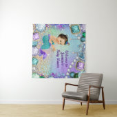 ジュエルマーメイドベイビーシャワーバックドロップバナー タペストリー (インサイチュ(横))