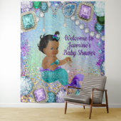 ジュエルマーメイドベイビーシャワーバックドロップ タペストリー (インサイチュ)