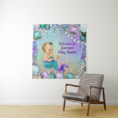 ジュエルマーメイドベイビーシャワーバナー タペストリー (インサイチュ)