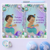 ジュエルマーメイドベビーシャワーDIY抱き枕デコレーション チラシ (シングル)