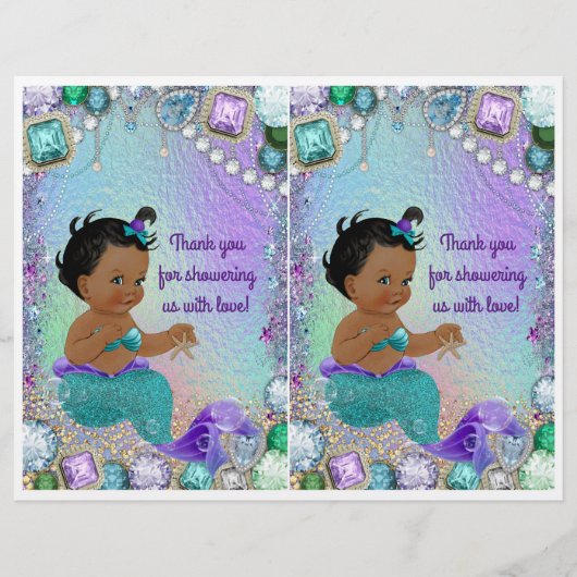 ジュエルマーメイドベビーシャワーDIY抱き枕デコレーション チラシ (正面)