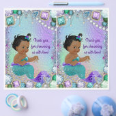 ジュエルマーメイドベビーシャワーDIY抱き枕デコレーション チラシ (シングル)