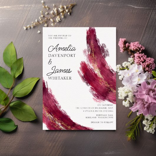 ジュエルモダントーン抽象芸術結婚ズ 招待状