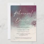 ジュエルモダン・トーンのリハ結婚ーサルディナー 招待状 (正面)