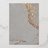 ジュエル収集スクリプト箔結婚式招待状 箔招待状 (裏面)