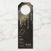 ジュエル結婚パームリーフの応援金ゴールドID830 ボトルネックタグ (正面)