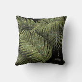 ジュエル結婚パームリーフの緑ID830 クッション (裏面)